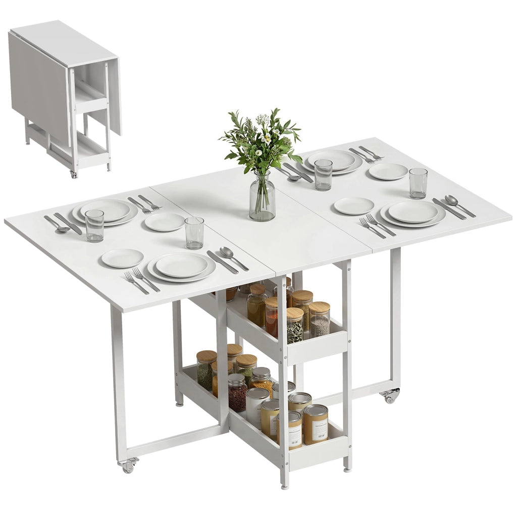 Tavolo da pranzo pieghevole ¨C zephmum ¨C bianco