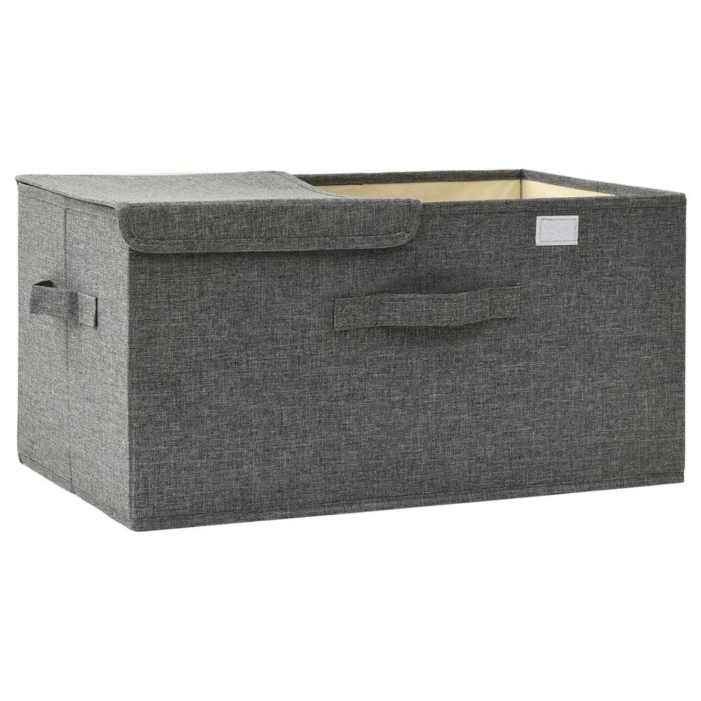 Scatola Portaoggetti in Tessuto 50x30x25 cm Antracite CFW1312450