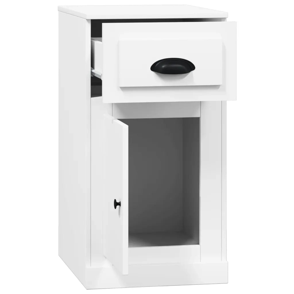 Mobiletto con Cassetto Bianco 40x50x75 cm in Legno Multistrato 816480