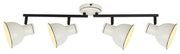 Plafoniera Candellux Zumba 4xE14 metallo bianco/nero
