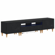 Mobile TV LED a 3 pezzi Nero Legno ingegnerizzato 3416496