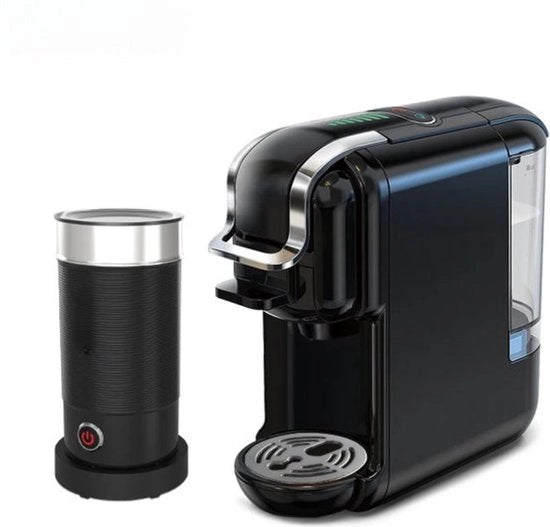 Macchina per caffè/macchina per latte - Nero - Caffè - Macchina per caffè - Funzione 5 in 1 compatibile - Funzione caldo/freddo - Caffè macchina con tazze