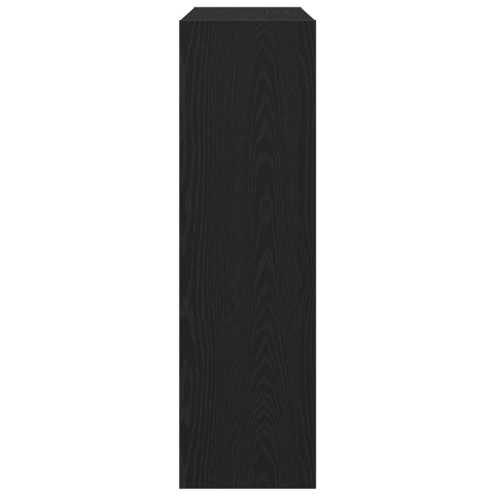 Libreria / Divisore per stanze Rovere Nero 100x30x103cm Legno ingegnerizzato