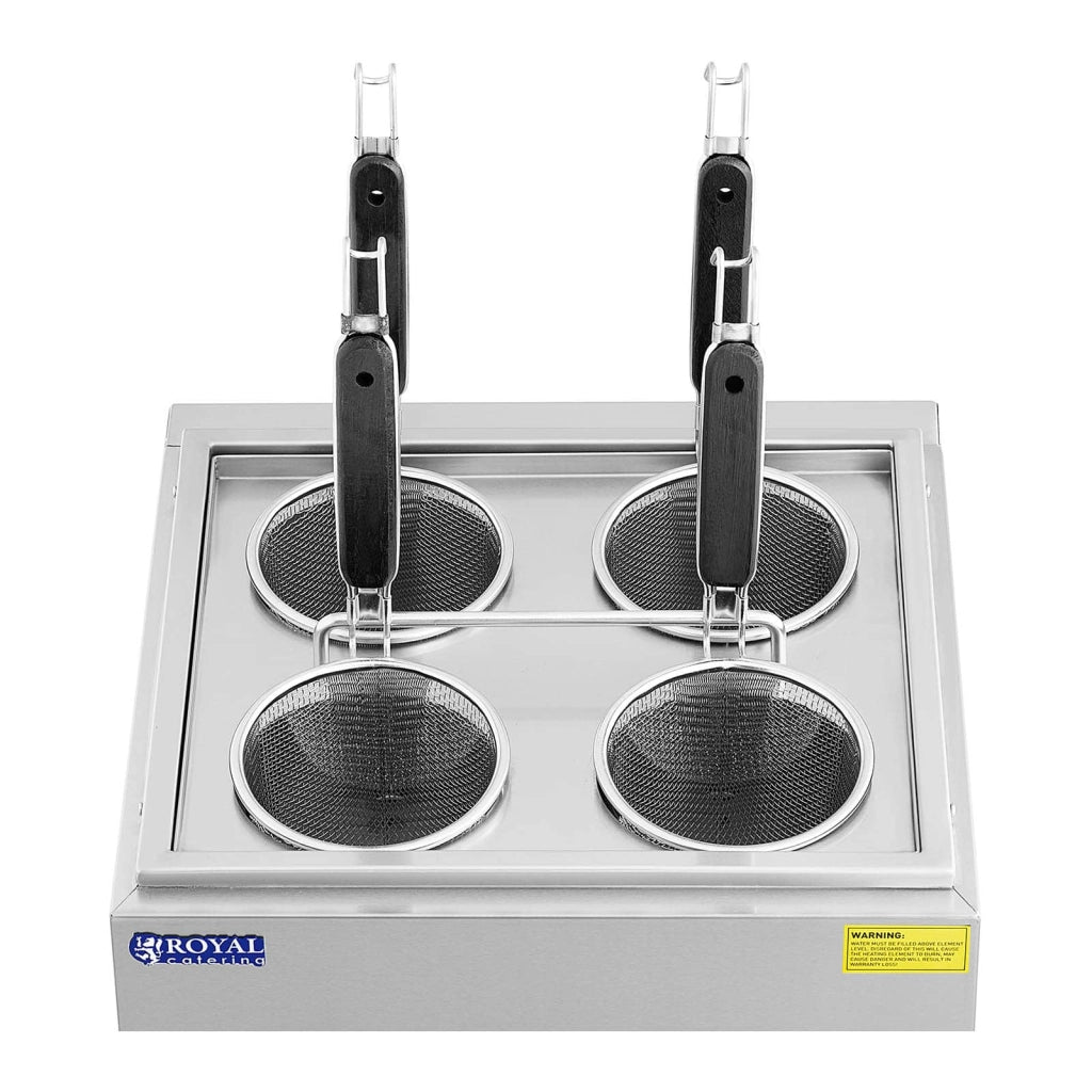 Cuocipasta cuocipasta a 4 cestelli 3000 watt temperatura 30-110°C acciaio inox 14_0003944