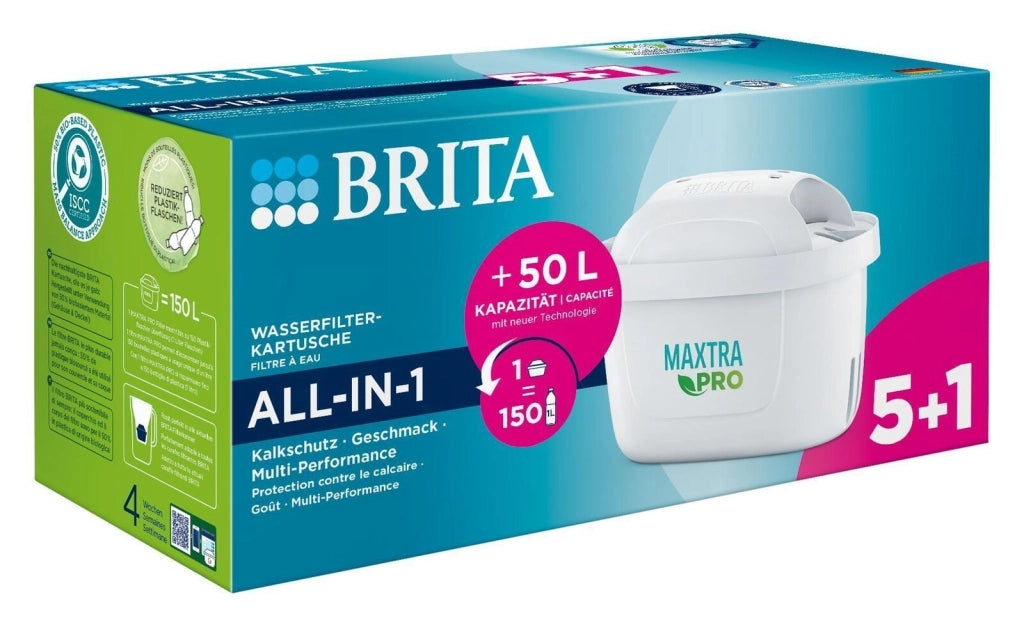 Brita 120559 MAXTRA PRO Filtro per Caraffa 4 Stadi 150 L 6 Pezzi colore Bianco