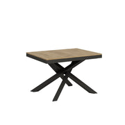 Tavolo allungabile 90x120/380 cm Volantis Evolution telaio Antracite - Quercia Natura
