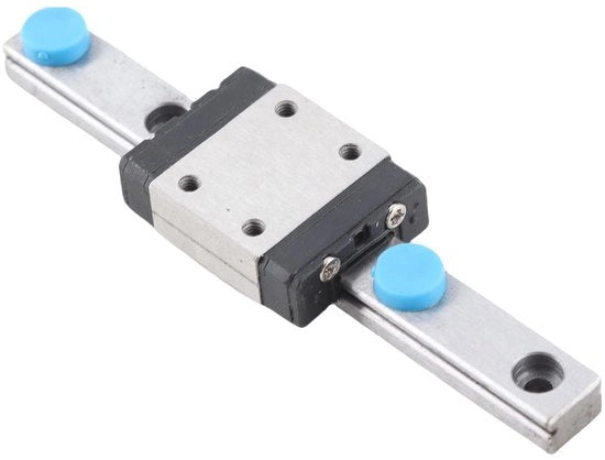 Guida Lineare a Goccia 7 mm di Larghezza - Rail Geleider Miniaturizzato in Acciaio - Blocco di Attrito 70 mm - Progetto Compattato - Adatto per Progetti Miniaturizzati - Guida Lineare a Goccia