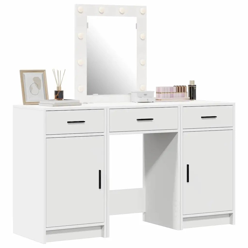 Toeletta | Tavolo da Trucco Bianco 50 x 41 x 135 cm Legno multistrato