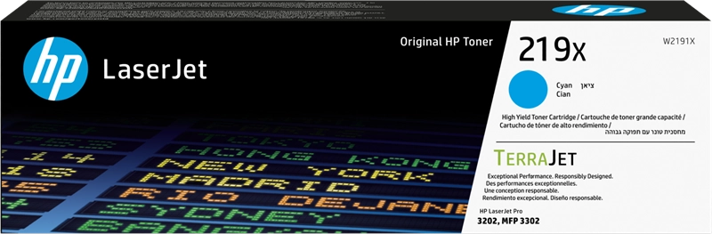 HP Cartuccia toner originale ad alta capacità LaserJet 219X ciano