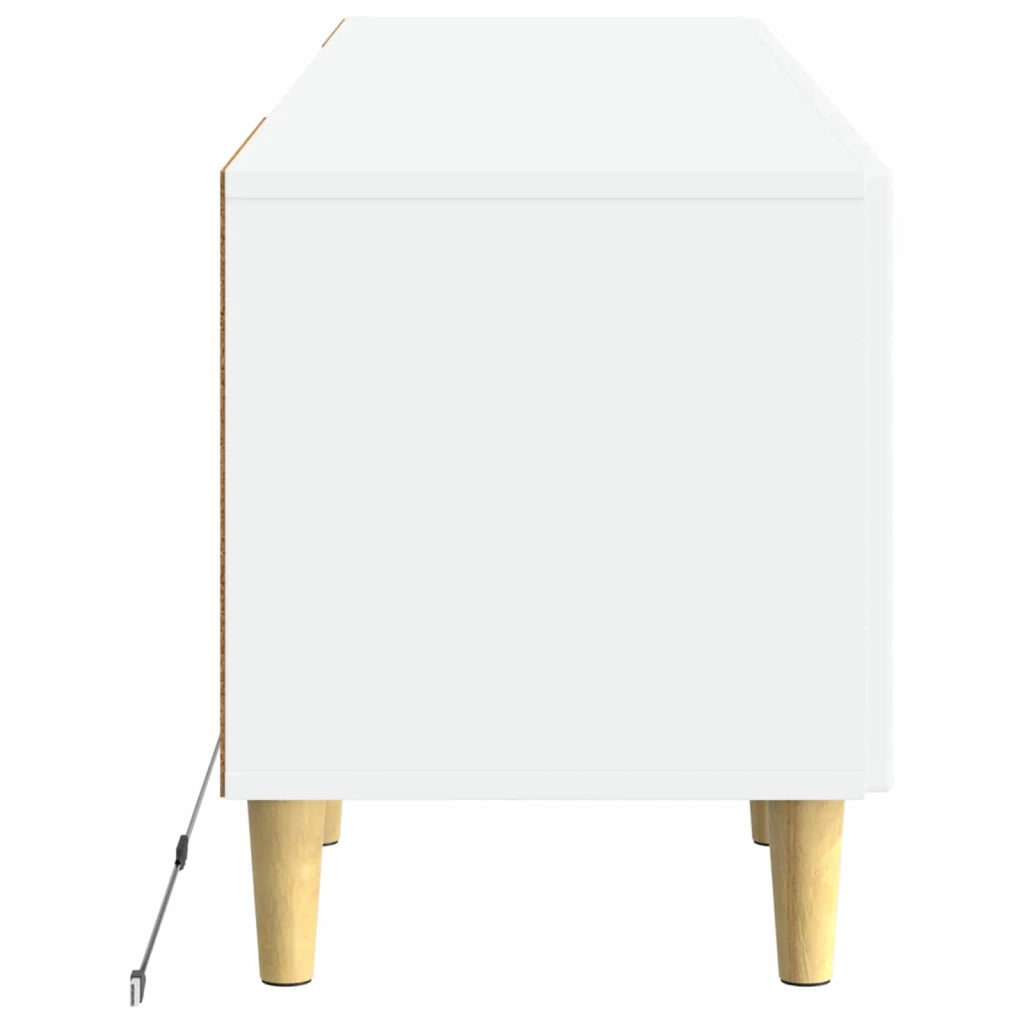 Mobile TV LED Bianco Lucido Legno ingegnerizzato 897129