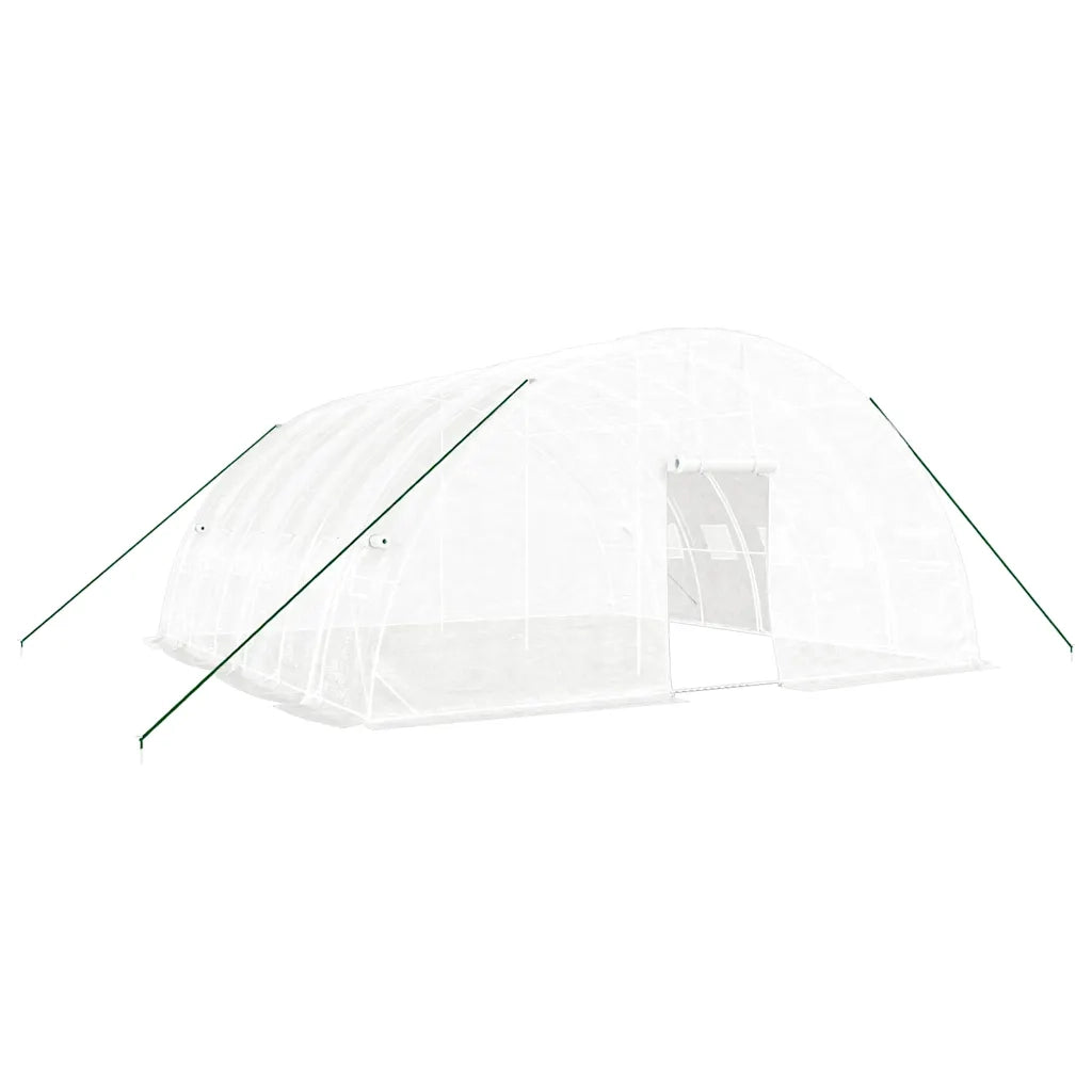 Serra con Telaio in Acciaio Bianco 36 m² 6x6x2,85 m 3188117