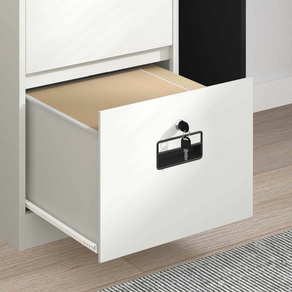 Armadio per File con cassetto Bianco 45,5 x 42 x 139 cm