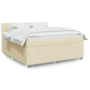 Giroletto a Molle con Materasso Crema 180x200 cm in Tessuto 3289445