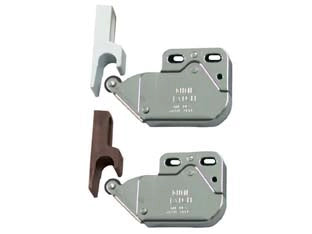 CRICCHETTO A SPINTA MINI LATCH CON RISCONTRO- - mm.36x28x11 - bianco - 50 pezzi BORSANI