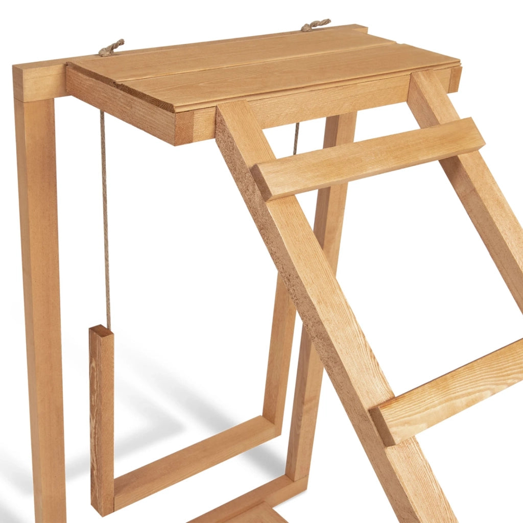 IDMarket - Area giochi per polli in legno con altalena e posatoio