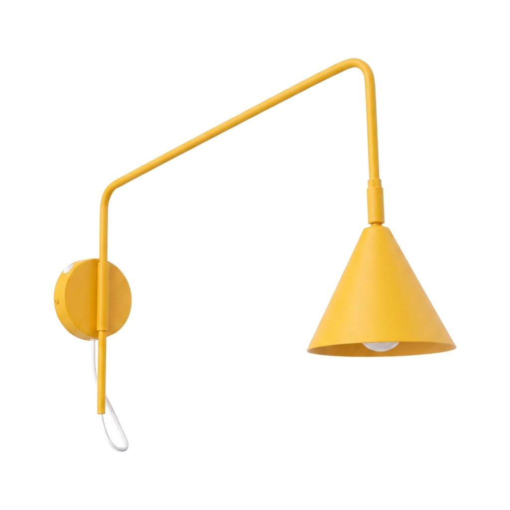Applique NOX 1 giallo con interruttore