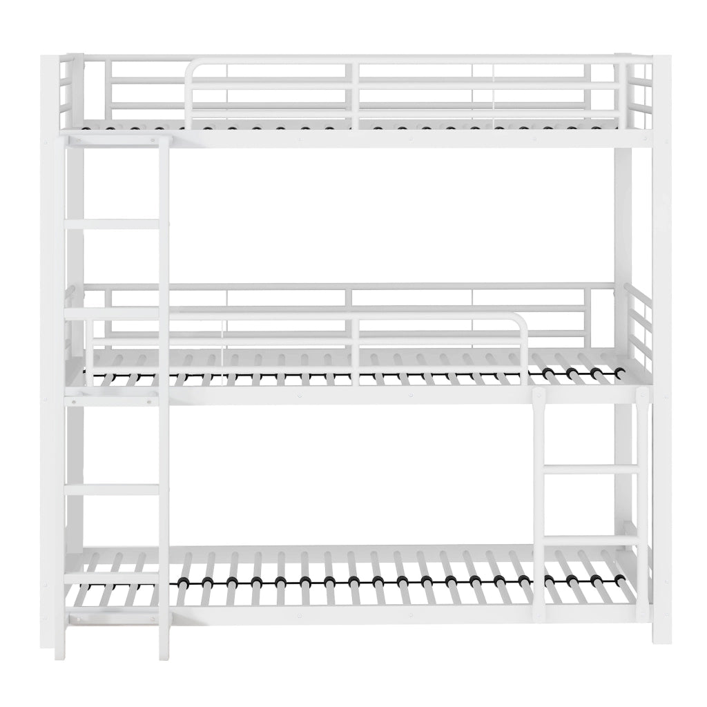 Letto a castello triplo funzione metallo 90x200 cm