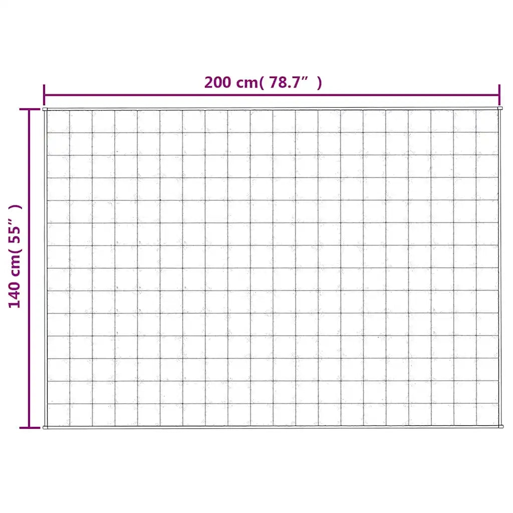 Coperta Ponderata Grigia 140x200 cm 10 kg Tessuto cod mxl 71183