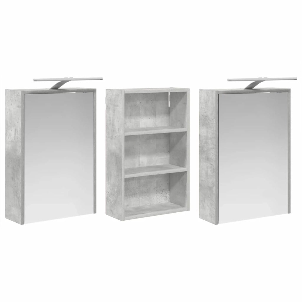 Set di Armadi da Bagno con lo scaffale 3 pcs 126 x 16 x 62.5 cm 3403835