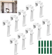 Pacchetto di 10 tenoni per rotaie di tende fissabili, tenoni per tende a doppia rotazione senza foratura, beugola di sostituzione per rotaie fissabili per serrande PVC e serrande in legno