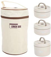 Lunchbox geïsoleerde, in acciaio inossidabile 304, chiusa, portatile, rotonda, contenitori termici per alimenti con borsa termica per lavoro, scuola e picnic esterno.