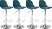 Set di 4 sgabelli da bar KARL design blu anatra