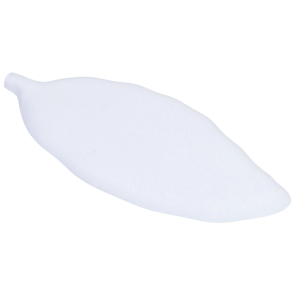 Vassoio decorativo in legno bianco, 40x18x2,5h cm