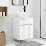 Mobile lavabo da parete Bianco Lucido 39 x 35 x 63 cm 890546