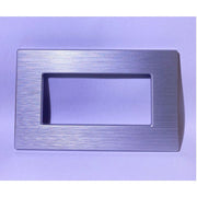 Trade Shop - Placca Dynamic 3 4 6m Tecnopolimero Satinato Argento Compatibile Bticino Axolute -  -4 Fori     -