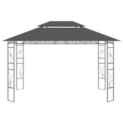 Gazebo 4x3x2,7 m Antracite 160 g/m² 313917