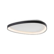 Lotus Plafoniera a LED 36W 3000K Nero - Lampada da soffitto asimmetrica moderna IP20 CRI80 dimmerabile - Rossini Group