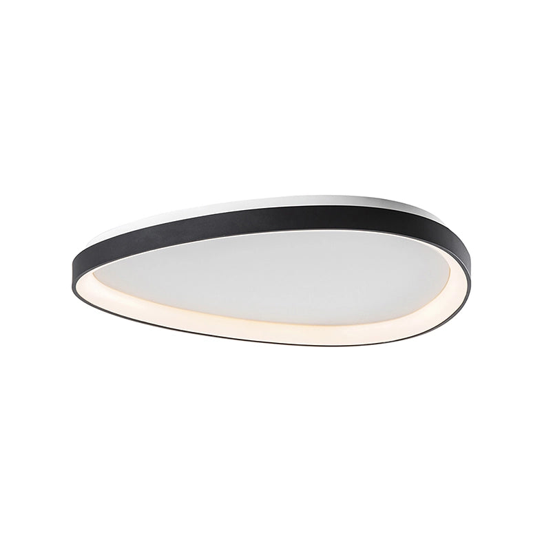 Lotus Plafoniera a LED 36W 3000K Nero - Lampada da soffitto asimmetrica moderna IP20 CRI80 dimmerabile - Rossini Group