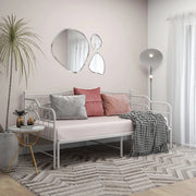Telaio Divano Letto Estraibile-Struttura Sofa Letto Bianco in Metallo 90x200 cm 387471