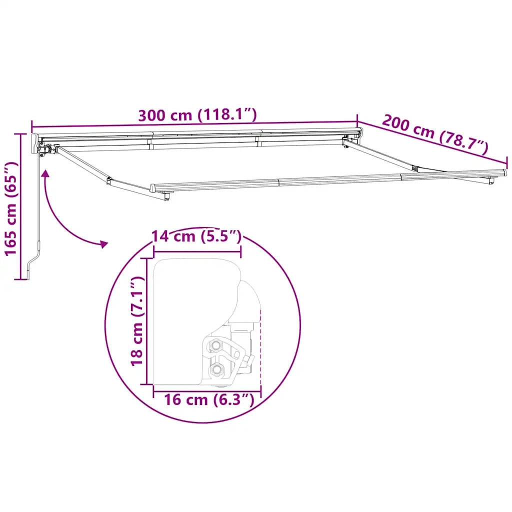 Struttura della tenda Regolabile Bianco 3 x 2 m Acciaio 42002523
