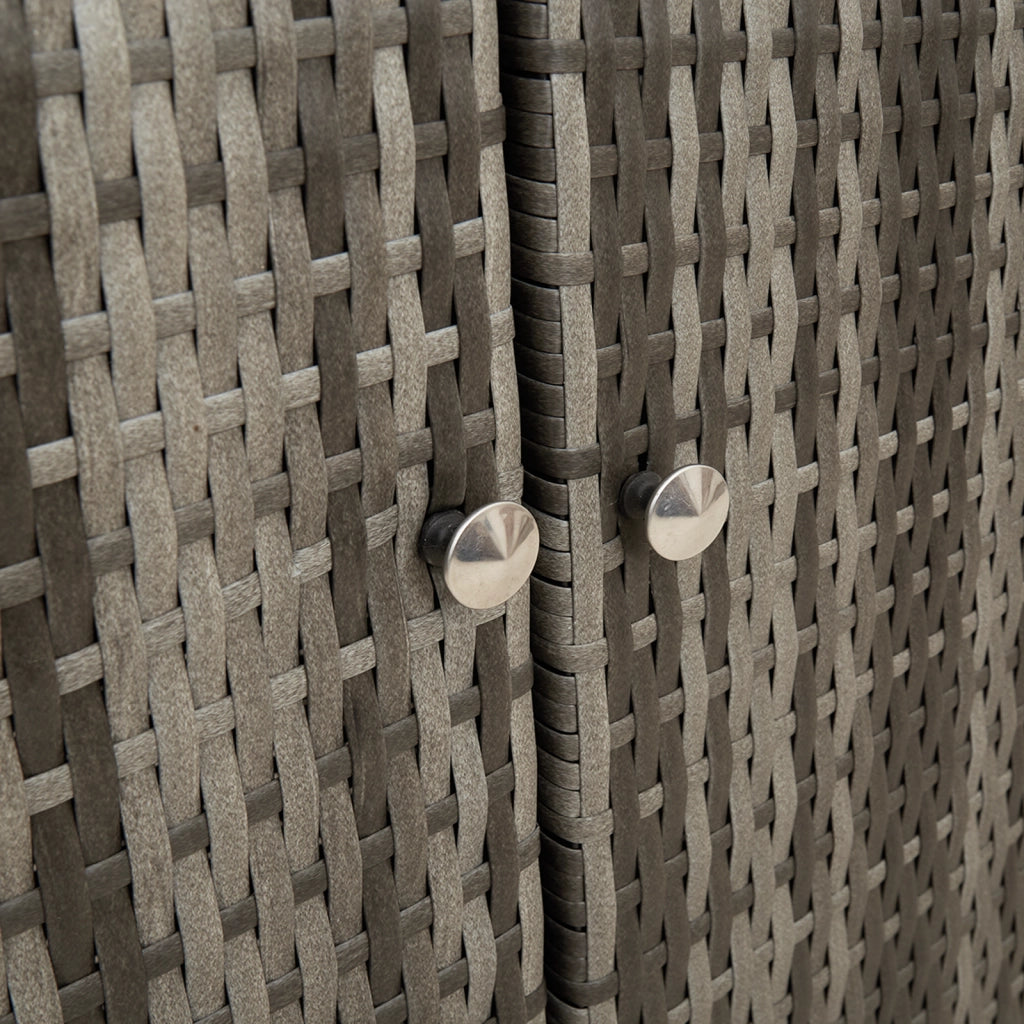 Armadio da Stoccaggio  Grigio 100x36x102 cm Rattan