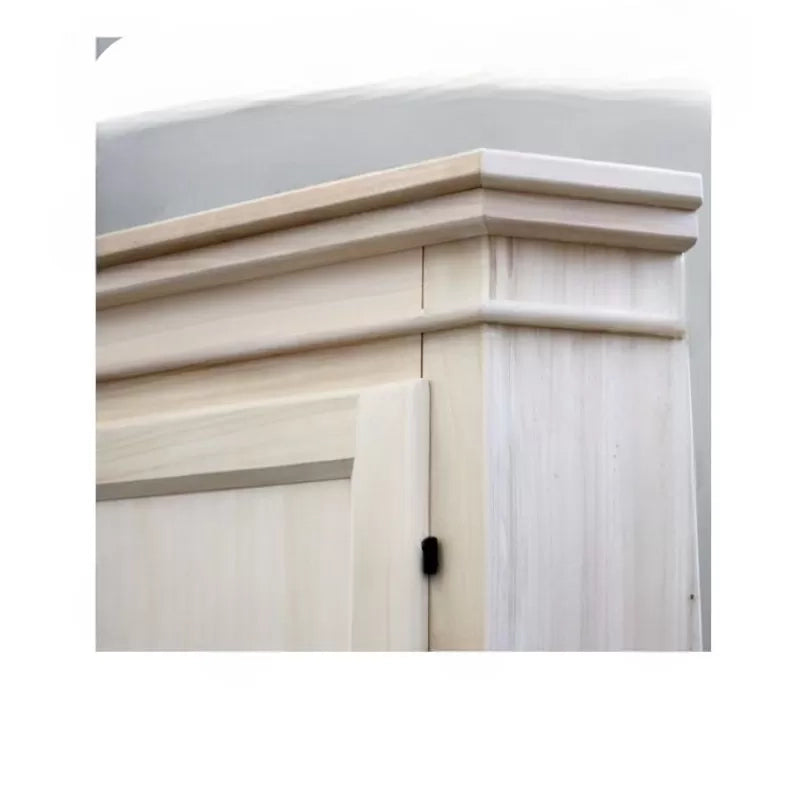 Mobile angolare in legno arte povera 1 porta tinta noce l.58 x 58 h.198 (808) - Mobili 2G