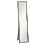 Specchio da Terra 37x157 cm Design Moderno a Figura Intera Cornice in MDF Grigio