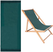 Sedia da Giardino Opportuna - Panno di Sostituzione - Raffreddamento - Verde Scuro - Sedia da Giardino - Per il Bagno al Sole - Adatta per Adulti