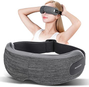 Oogmasker - Massager oculare in rilievo, 4 impostazioni, compressa riscaldata, microvibrazione, musica Bluetooth per la cura degli occhi, apparecchio per il trattamento della stanchezza, rilassamento, miglioramento delle ombre scure, occhi secchi