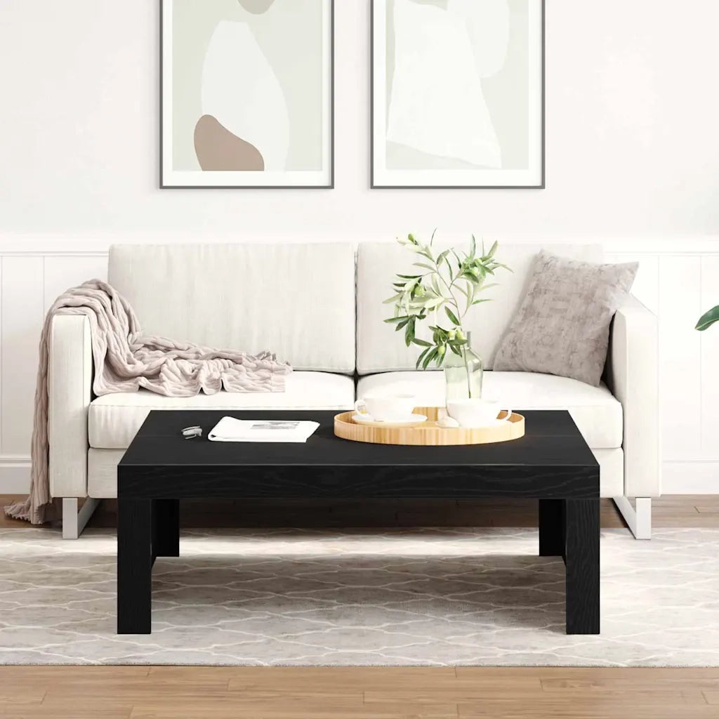 Tavolino da salotto Rovere Nero 100 x 100 x 35 cm 862678
