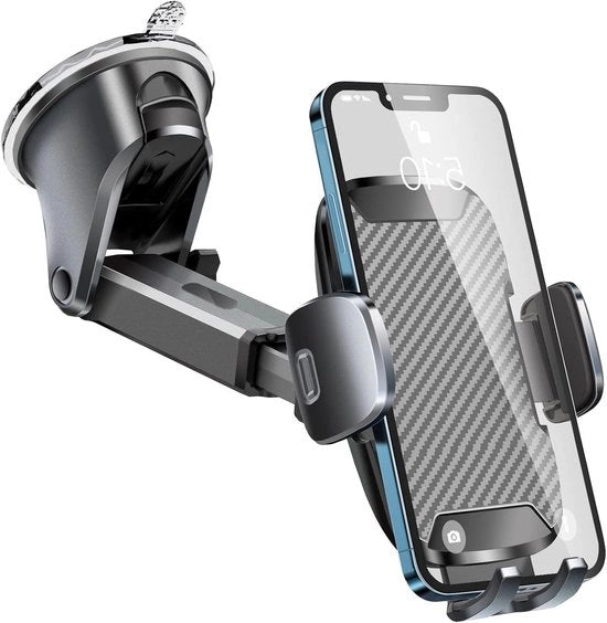Sostegno per telefono cellulare in auto con grande potenza di aspirazione e rotazione 360 gradi - Universale per modelli iPhone