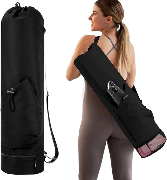 Tavolo da yoga pieghevole con contenitore per acqua e contenitore per bottiglia
