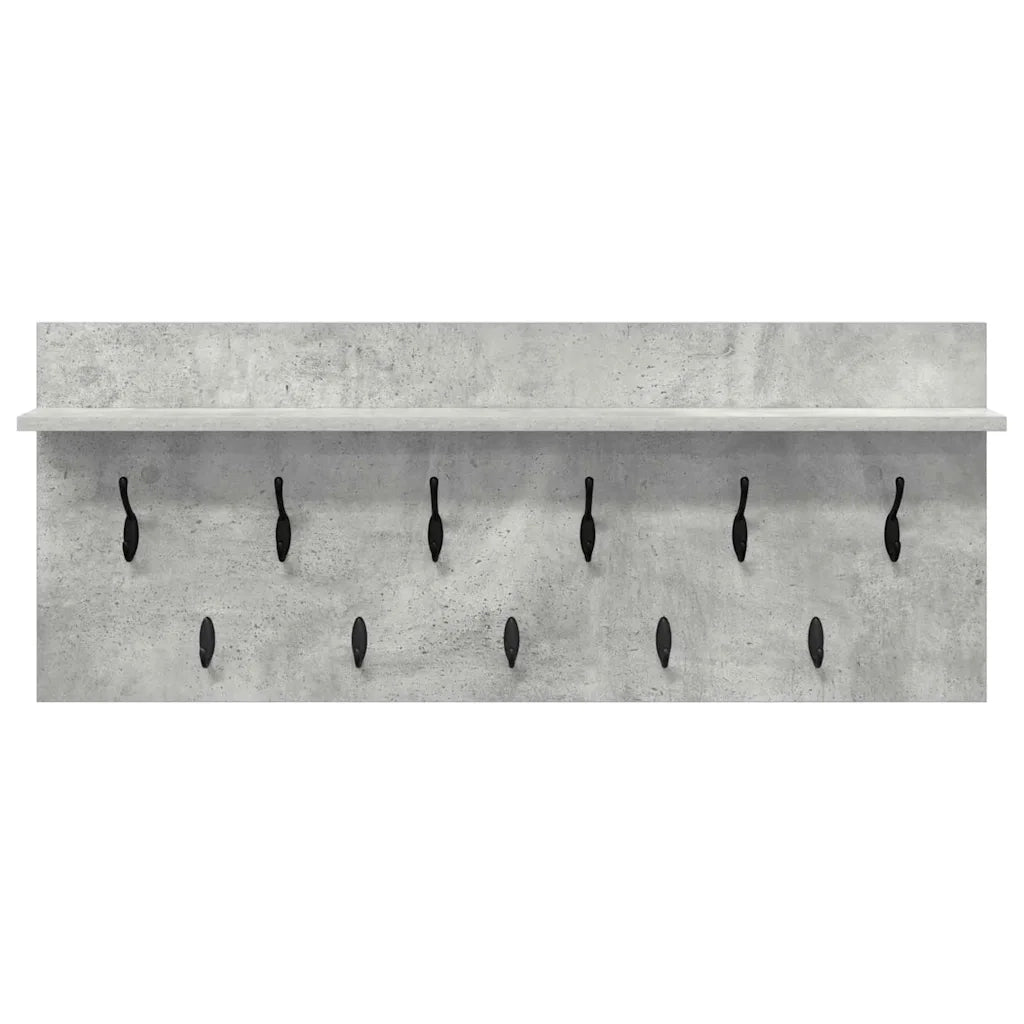 Appendiabiti a muro Grigio cemento 100 x 40 x 12 cm CFW7342184