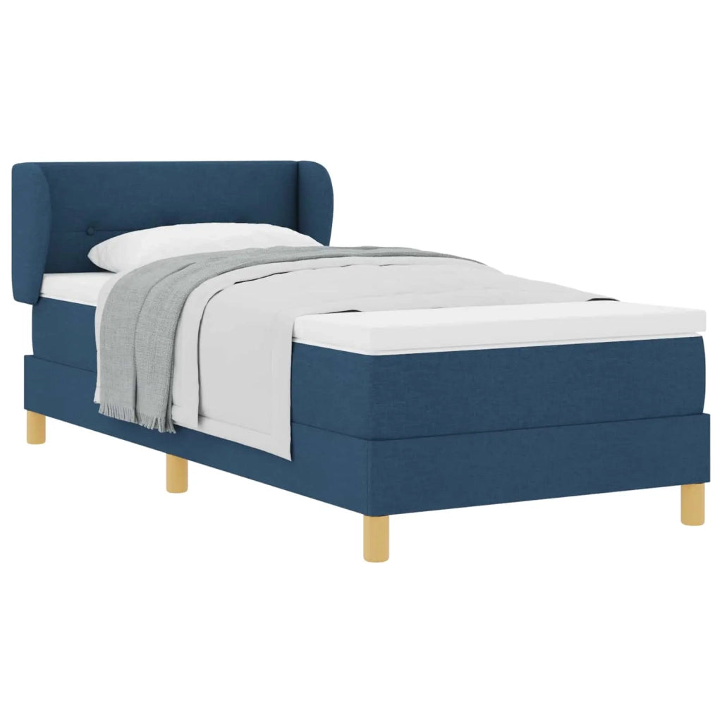 Letto a molle con materasso Blu 80 x 200 cm Tessuto 3340184