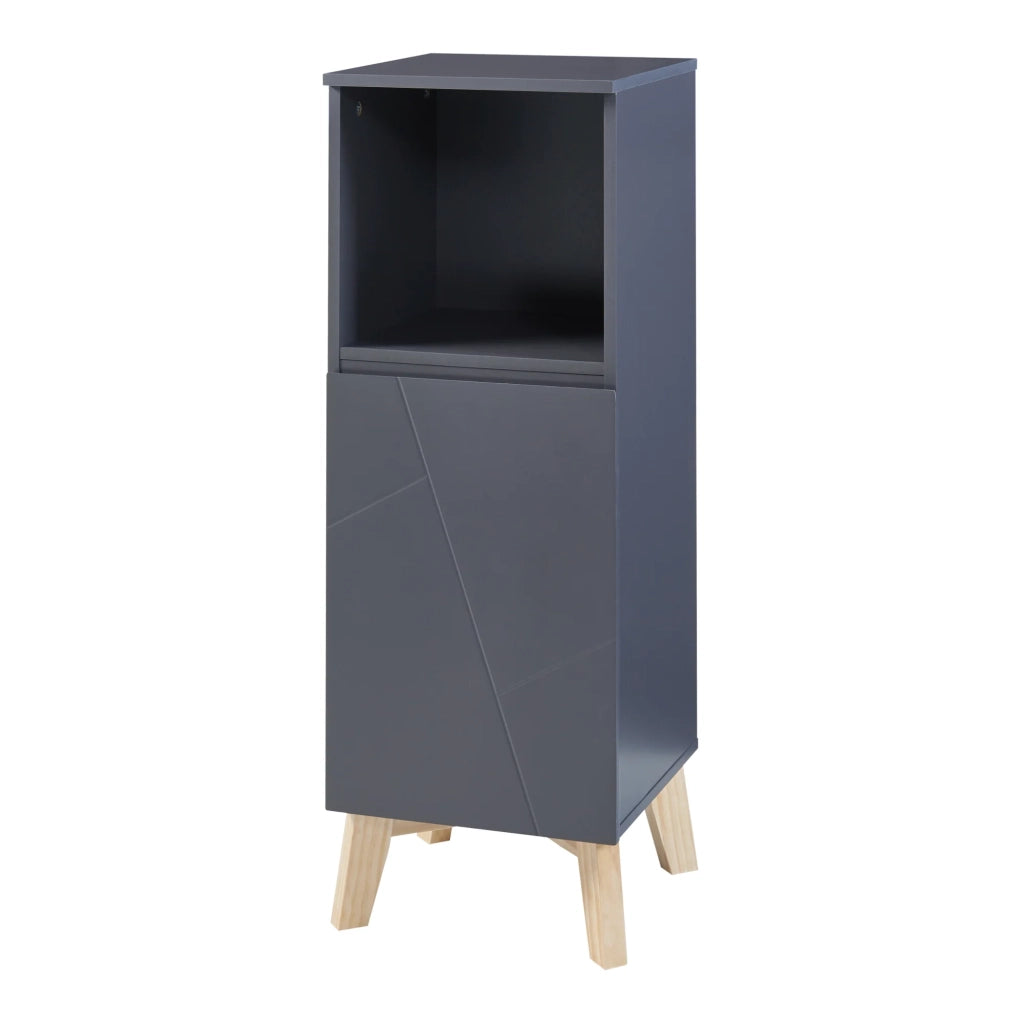 Mobiletto/scaffale per bagno grigio 86 x 30 x 30 cm 03_0008884