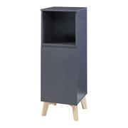 Mobiletto/scaffale per bagno grigio 86 x 30 x 30 cm 03_0008884