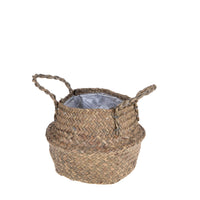 Set 2 Cesti Giara in Materiale Naturale H 20 cm