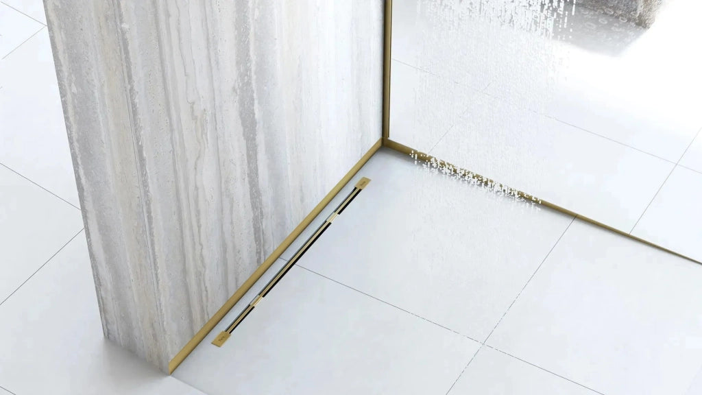 Pannello Frontale Per Piatto Doccia 130cm Gold
