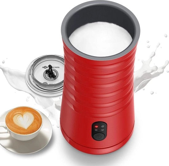 Melmacchiatore elettrico - 4 modalità - forma ad anello - comando a strisce - rivestimento antiaderente interno - colore rosso