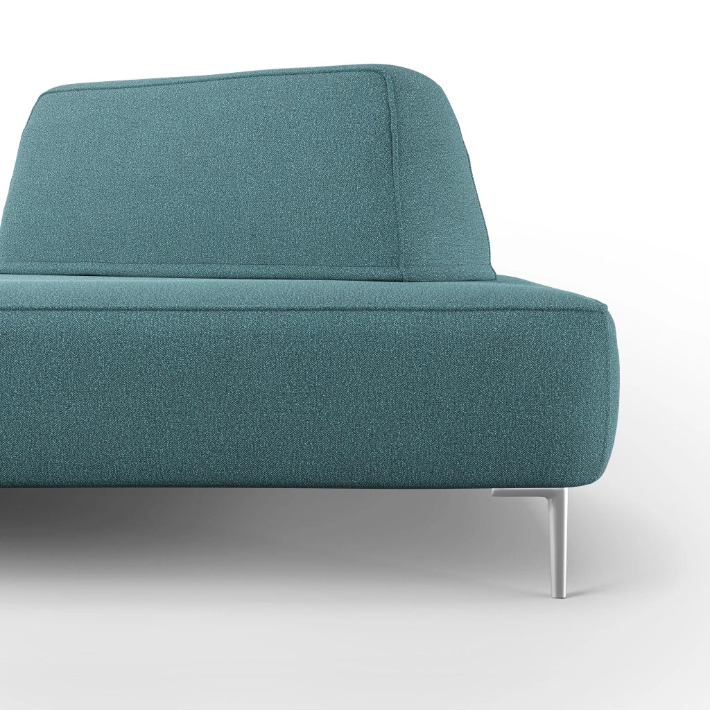 Newton Divano modulare con schienali movibili T07 212 cm azzurro
